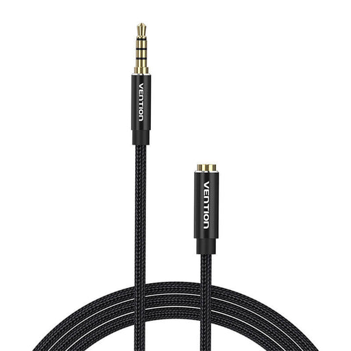 Cable Audio TRRS 3.5mm Male to 3.5mm Female Vention BHCBJ 5m Black - Audio cables<<<Audio<<<InnproXML&&&Електроника