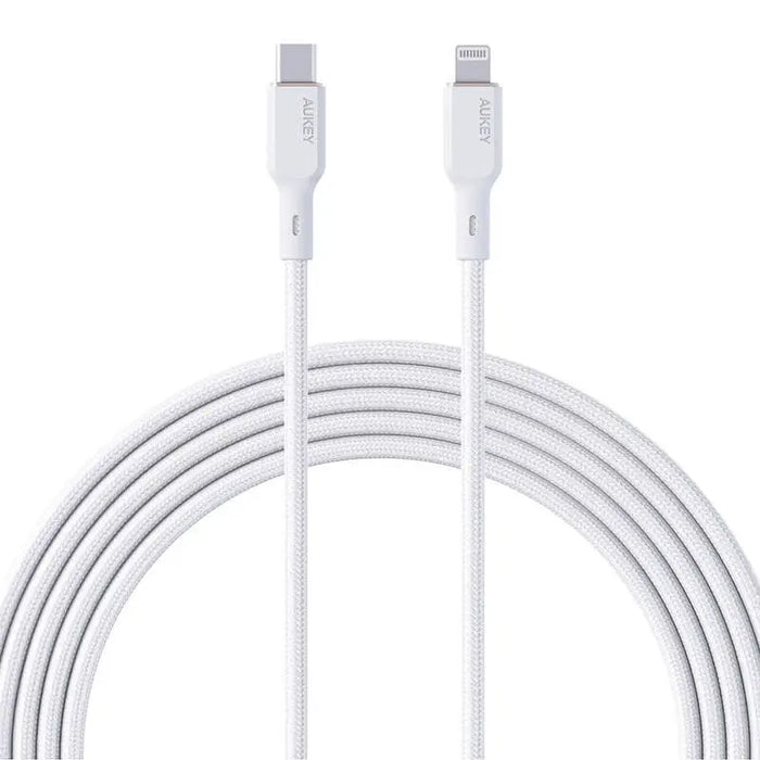 Cable Aukey CB-NCL2 USB-C to Lightning 1.8m (white) - USB-C to Lightning<<<USB cables<<<GSM Accessories<<<InnproXML