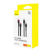 Cable Baseus Cafule USB-C to USB-C 100W,2m 2psc (Red Black Grey Black) - USB-C to USB-C<<<USB cables<<<GSM