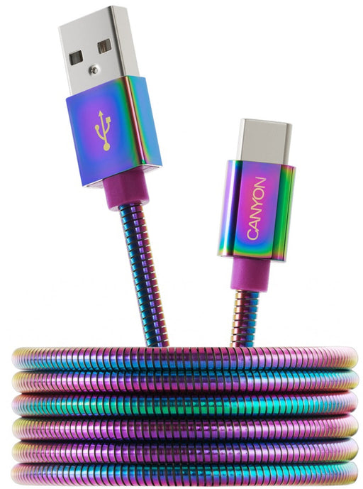 Cable CANYON CNS-USBC7RW USB Type-C to USB - Аксесоари за смартфон<<<Аксесоари<<<TechMart&&&Аксесоари за