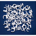 CABLE CLAMPS 16MM - 100 PCS HOROZ with nail - Инсталационни материали<<<Електроматериали<<<Строителни