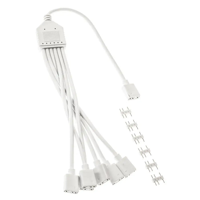 Cable Kolink ARGB 1-6 Splitter - 30 cm White - Аксесоари за компютри<<<Компютърни системи<<<ValiAPI