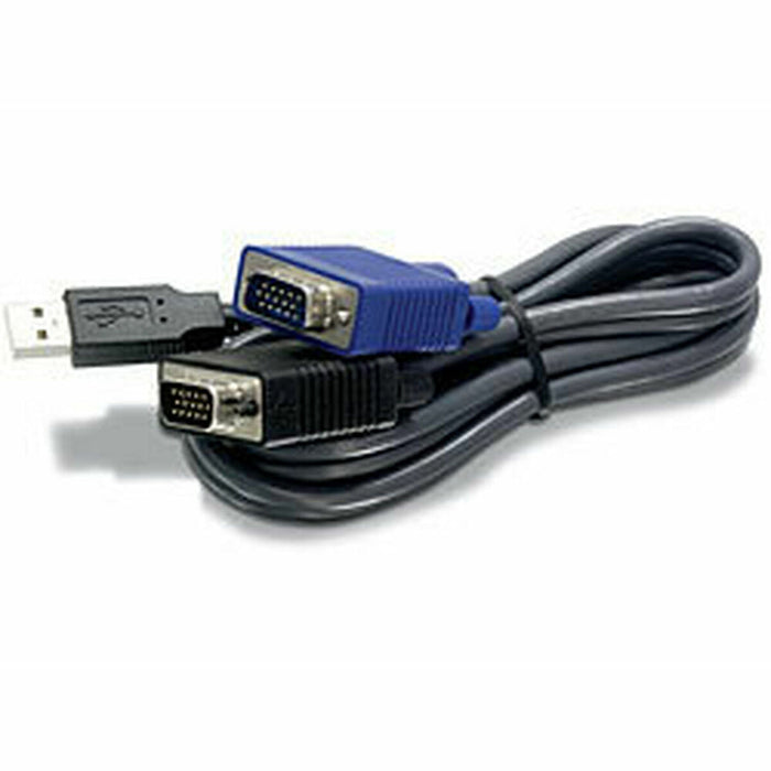 Cable KVM Trendnet TK-CU06 Black 1.8 m - Компютър Кабели и адаптери<<<Компютри| Електроника<<<BigBuy&&&Switch