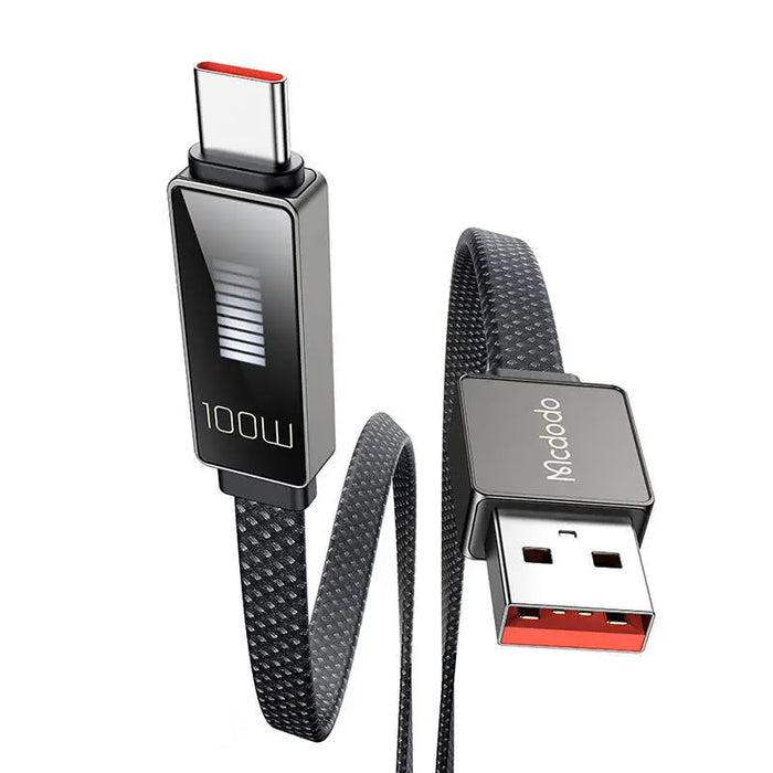 Cable Mcdodo CA-4980 USB to USB-C with display 1.2m (black) - USB to USB-C<<<USB cables<<<GSM Accessories<<<InnproXML