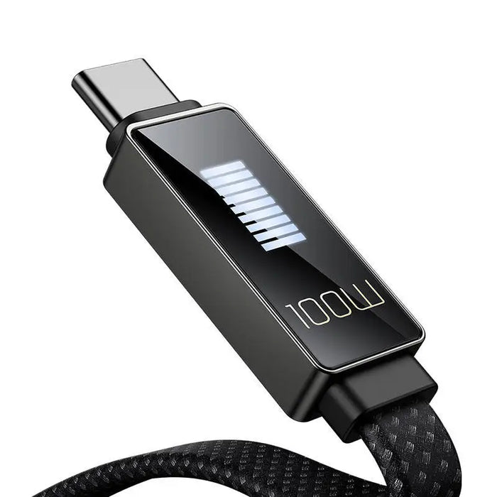 Cable Mcdodo CA-4980 USB to USB-C with display 1.2m (black) - USB to USB-C<<<USB cables<<<GSM Accessories<<<InnproXML