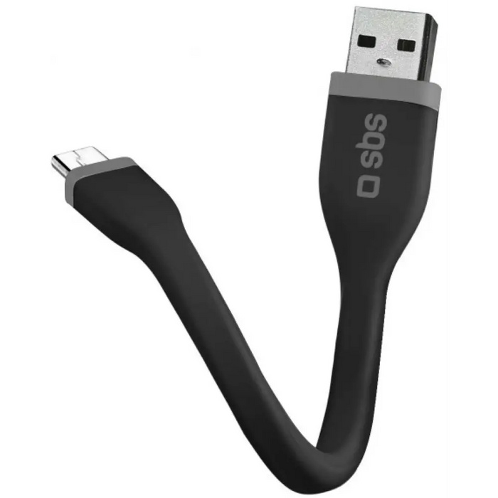 Cable SBS Charge and Sync USB-micro-USB 12cm TECABLEMICROSHFLATK - Аксесоари за