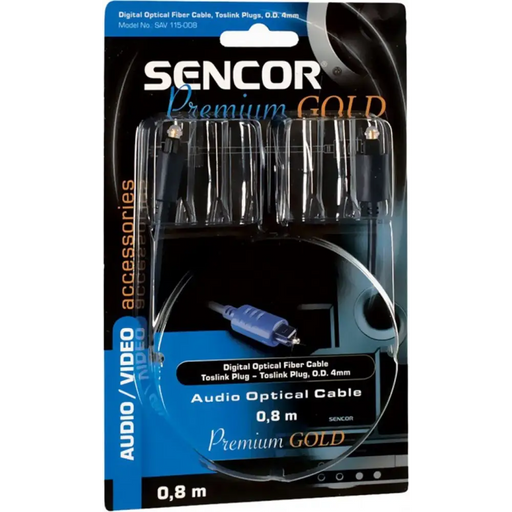 Cable Sencor SAV 115-015 OPTICAL 1.5M - Кабели<<<Аксесоари за телевизори<<<Аксесоари<<<TechMart