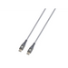 Cable Skross USB-C - USB-C Metal braid 1.20 m Grey - Кабели за мобилни устройства<<<Кабели<<<ValiAPI