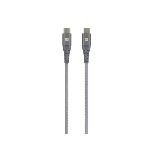Cable Skross USB-C - USB-C Metal braid 1.20 m Grey - Кабели за мобилни устройства<<<Кабели<<<ValiAPI