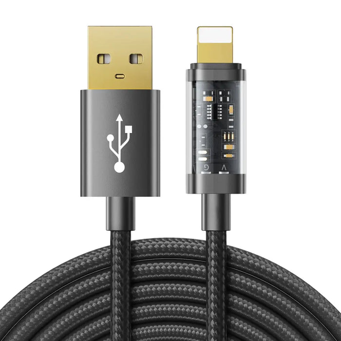 Cable to USB-A / Lightning / 2.4A / 2m Joyroom S-UL012A20 (black) - Combo Cables<<<USB cables<<<GSM