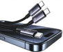 Cable Usams SJ740 72W 2In1 Aluminum Alloy 1.2m SJ740USB101 - Аксесоари за смартфон<<<Аксесоари<<<TechMart&&&Аксесоари