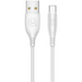 Cable Usams U18 Round Micro USB SJ268USB02 1m white - Аксесоари за смартфон<<<Аксесоари<<<TechMart&&&Аксесоари за