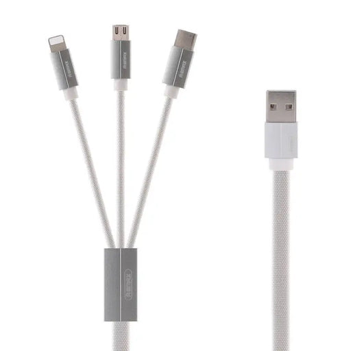 Cable USB 3in1 Remax Kerolla 1m (white) - Combo Cables<<<USB cables<<<GSM Accessories<<<InnproXML