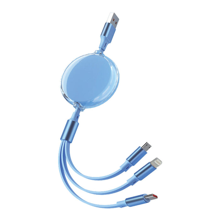 CABLE USB 3V1 FLAT 100W AUTO PRACTIC - Други автоаксесоари<<<Авто интериор<<<Авто и вело<<<Praktiker