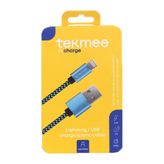 CABLE USB A TO LIGHTNING 1 M 1.7A TEKMEE - Зарядни устройства<<<Батерии и фенери<<<Осветление<<<Praktiker