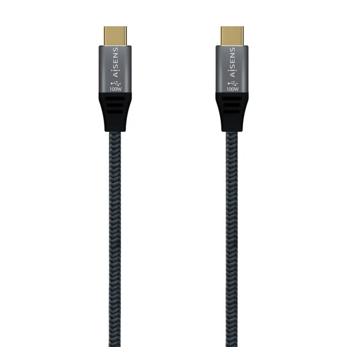 Cable USB C Aisens A107-0670 0,6 m Grey - USB зарядни и кабели<<<Електроника Телефони и таблети<<<Компютри|