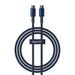 Cable USB-C do USB-C Baseus Tungsten Gold 100W 1m (niebieski) - USB-C to USB-C<<<USB cables<<<GSM