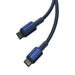 Cable USB-C do USB-C Baseus Tungsten Gold 100W 1m (niebieski) - USB-C to USB-C<<<USB cables<<<GSM