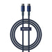 Cable USB-C do USB-C Baseus Tungsten Gold 100W 1m (niebieski) - USB-C to USB-C<<<USB cables<<<GSM