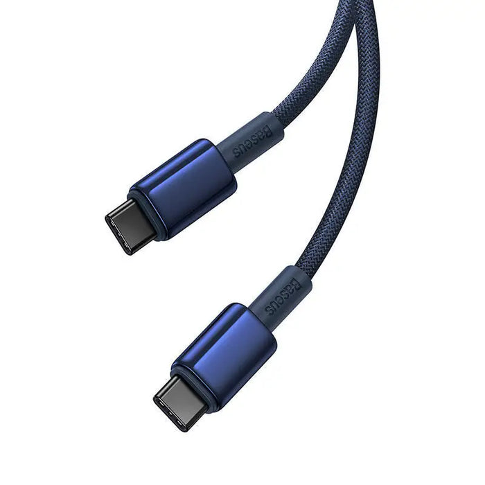 Cable USB-C do USB-C Baseus Tungsten Gold 100W 1m (niebieski) - USB-C to USB-C<<<USB cables<<<GSM