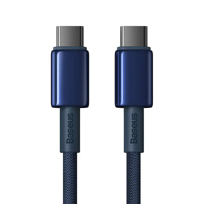 Cable USB-C do USB-C Baseus Tungsten Gold 100W 1m (niebieski) - USB-C to USB-C<<<USB cables<<<GSM