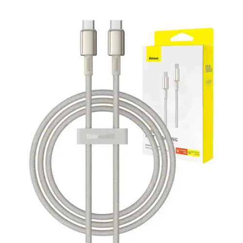 Cable USB-C do USB-C Baseus Tungsten Gold 100W 1m (złoty) - USB-C to USB-C<<<USB cables<<<GSM