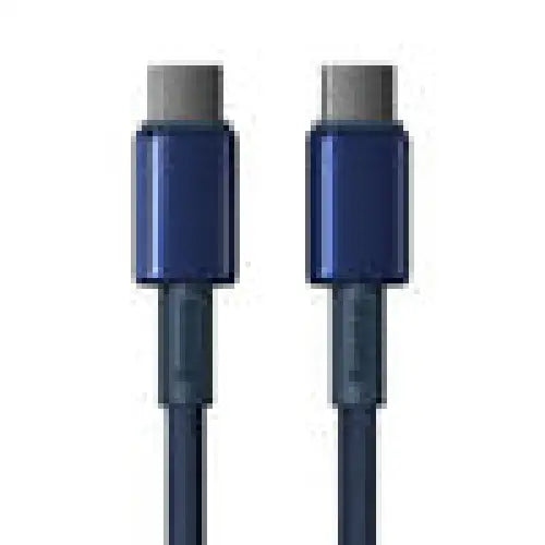 Cable USB-C do USB-C Baseus Tungsten Gold 100W 2m (niebieski) - USB-C to USB-C<<<USB cables<<<GSM