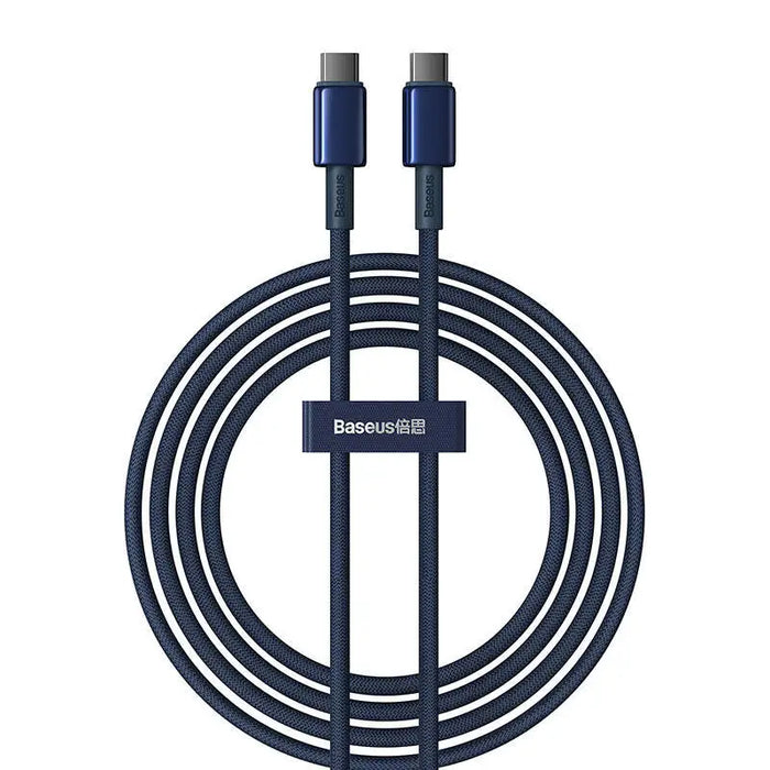 Cable USB-C do USB-C Baseus Tungsten Gold 100W 2m (niebieski) - USB-C to USB-C<<<USB cables<<<GSM