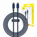 Cable USB-C do USB-C Baseus Tungsten Gold 100W 2m (niebieski) - USB-C to USB-C<<<USB cables<<<GSM