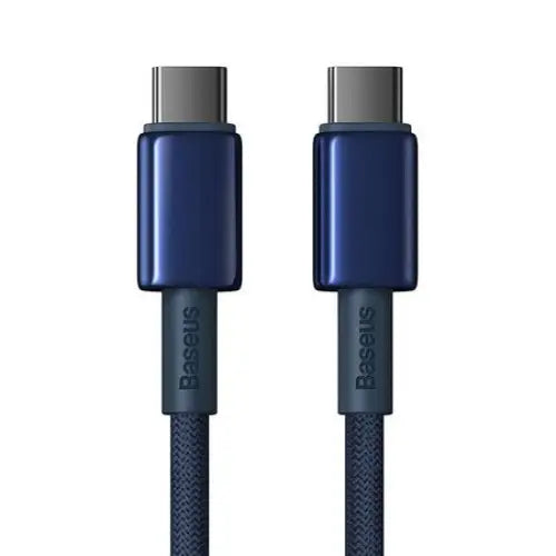 Cable USB-C do USB-C Baseus Tungsten Gold 100W 2m (niebieski) - USB-C to USB-C<<<USB cables<<<GSM