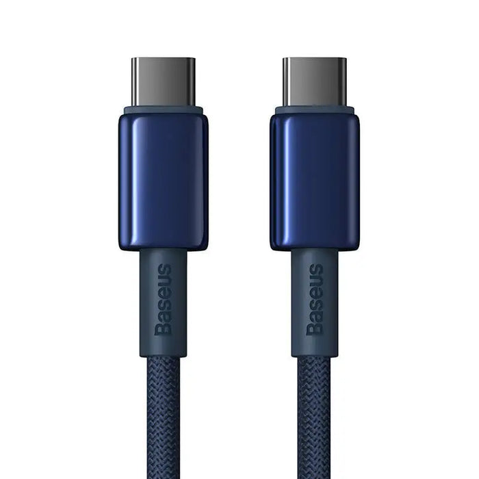 Cable USB-C do USB-C Baseus Tungsten Gold 100W 2m (niebieski) - USB-C to USB-C<<<USB cables<<<GSM