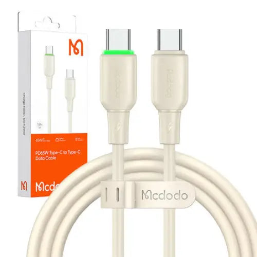 Cable USB-C do USB-C Mcdodo CA-4770 65W 1.2m (beige) - USB-C to USB-C<<<USB cables<<<GSM Accessories<<<InnproXML