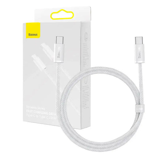 Cable USB-C to USB-C Baseus 100W 1m (white) - USB-C to USB-C<<<USB cables<<<GSM Accessories<<<InnproXML&&&Cell phone
