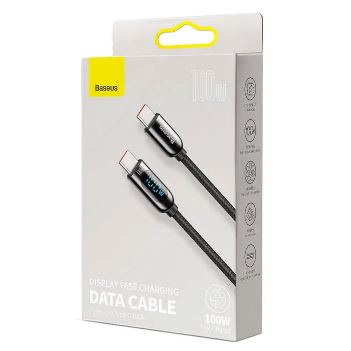 Cable USB-C to USB-C Baseus Display 100W 2m (black) - USB-C to USB-C<<<USB cables<<<GSM Accessories<<<InnproXML&&&Cell