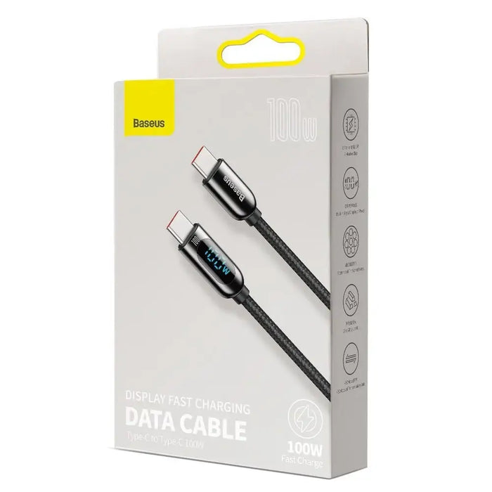 Cable USB-C to USB-C Baseus Display 100W 2m (black) - USB-C to USB-C<<<USB cables<<<GSM Accessories<<<InnproXML&&&Cell