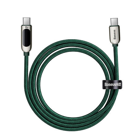 Cable USB-C to USB-C Baseus Display 100W 2m (green) - USB-C to USB-C<<<USB cables<<<GSM Accessories<<<InnproXML&&&Cell