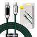 Cable USB-C to USB-C Baseus Display 100W 2m (green) - USB-C to USB-C<<<USB cables<<<GSM Accessories<<<InnproXML&&&Cell