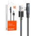 Cable USB-C to USB-C Mcdodo CA-3423 90 Degree 1.8m with LED (black) - USB-C to USB-C<<<USB cables<<<GSM