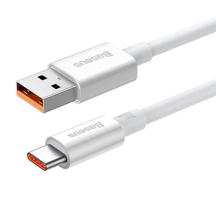 Cable USB do USB-C Baseus Superior 100W 1.5m (white) - USB to USB-C<<<USB cables<<<GSM