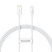 Cable USB do USB-C Baseus Superior 100W 1m (white) - USB to USB-C<<<USB cables<<<GSM Accessories<<<InnproXML&&&Type-C
