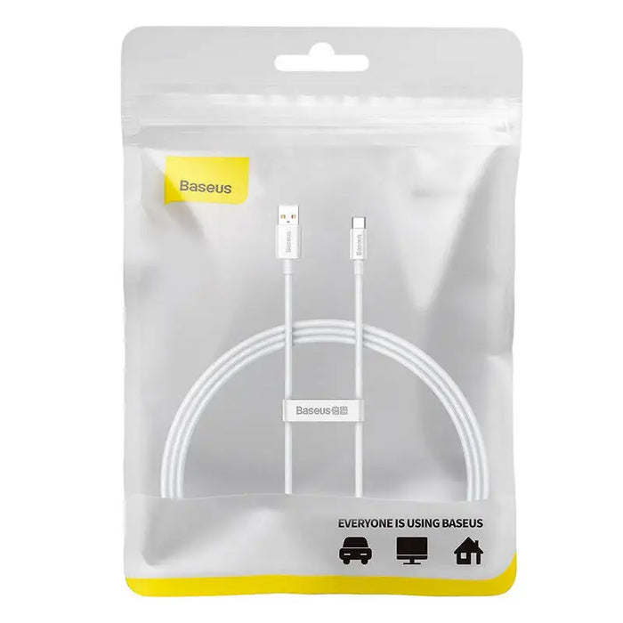 Cable USB do USB-C Baseus Superior 100W 1m (white) - USB to USB-C<<<USB cables<<<GSM Accessories<<<InnproXML&&&Type-C