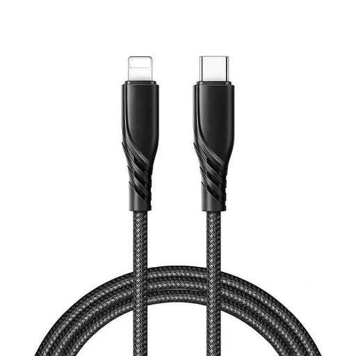 Cable Xmart Lightning to Type-C Greased Series 1.2m Black - Кабели<<<Периферии<<<Лаптопи компютри и