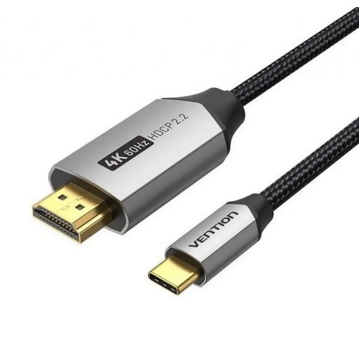 Cable XO GB019 Type-C to HDMI Metal Adapter Cable 1.8m - Кабели<<<Аксесоари за телевизори<<<Аксесоари<<<TechMart