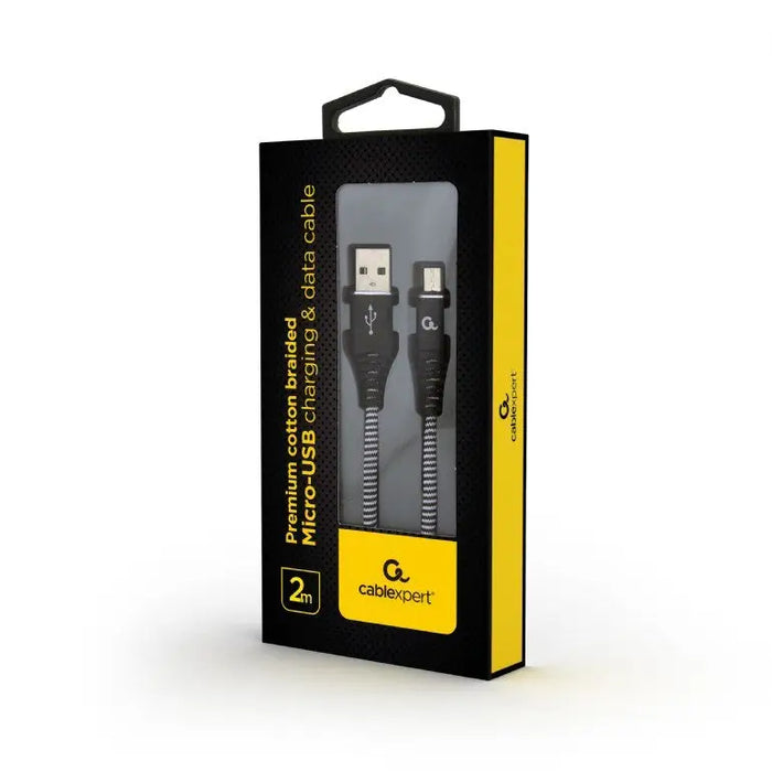 Cablexpert CC-USB2B-AMMBM-2M-BW USB cable USB 2.0 USB A Micro-USB B Black - USB cablesAKG-KAB<<<GSM