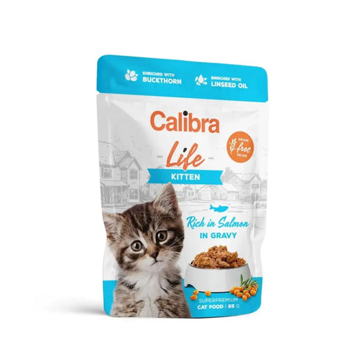 CALIBRA Cat Life pouch Kitten Salmon in gravy - wet cat food - 85g - Wet foodDLK-KAM<<<For the catDLK<<<ActionPL