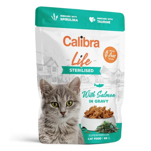 CALIBRA Cat Life pouch Sterilised Salmon in gravy - wet cat food - 85g - Wet foodDLK-KAM<<<For the catDLK<<<ActionPL
