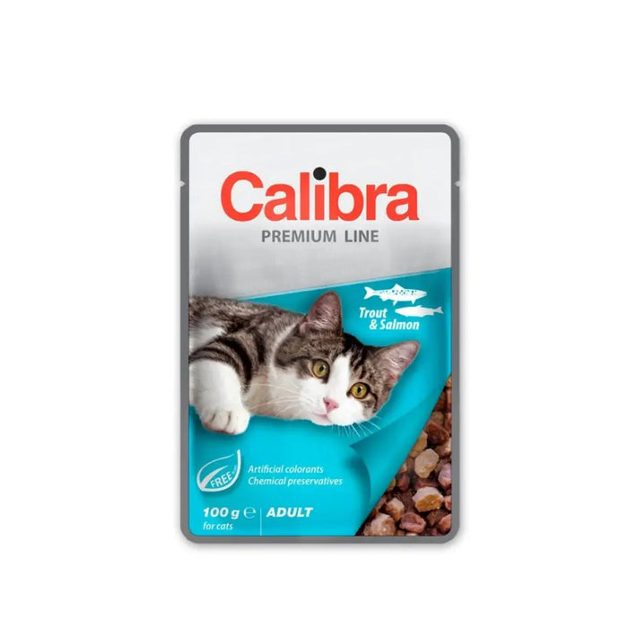 CALIBRA Cat Premium Adult Trout & Salmon - wet cat food - 100g - Wet foodDLK-KAM<<<For the catDLK<<<ActionPL