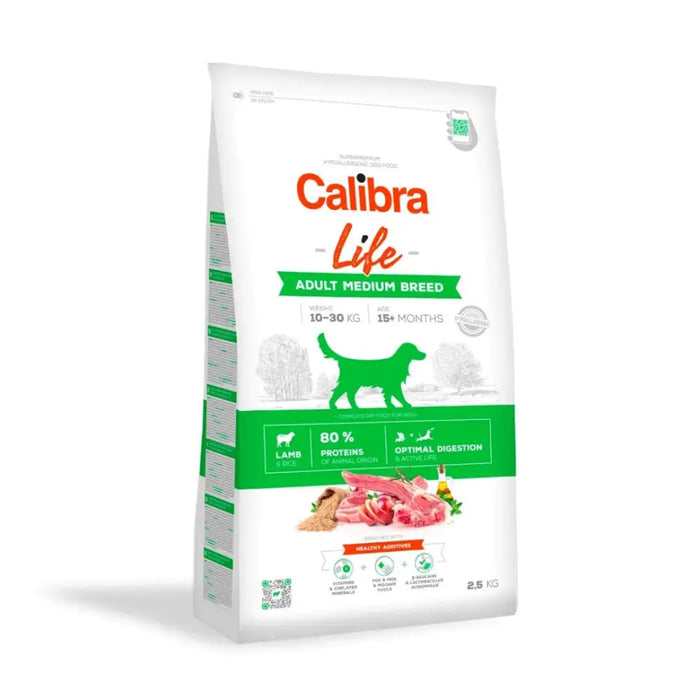 CALIBRA Dog Life Adult Medium Breed Lamb - dry dog food - 2,5kg - Dry foodDLP-KAS<<<For the dogDLP<<<ActionPL