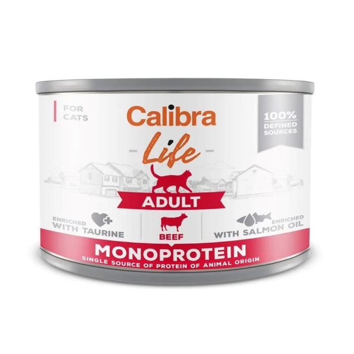 CALIBRA Cat Life Adult Beef - wet cat food - 200g