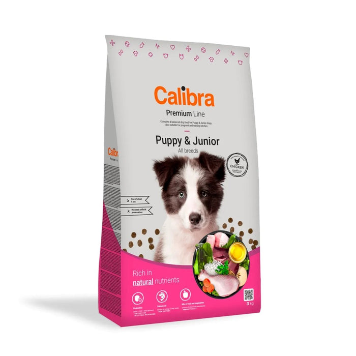 CALIBRA Dog Premium Line Puppy&Junior Chicken - dry dog food - 3kg
